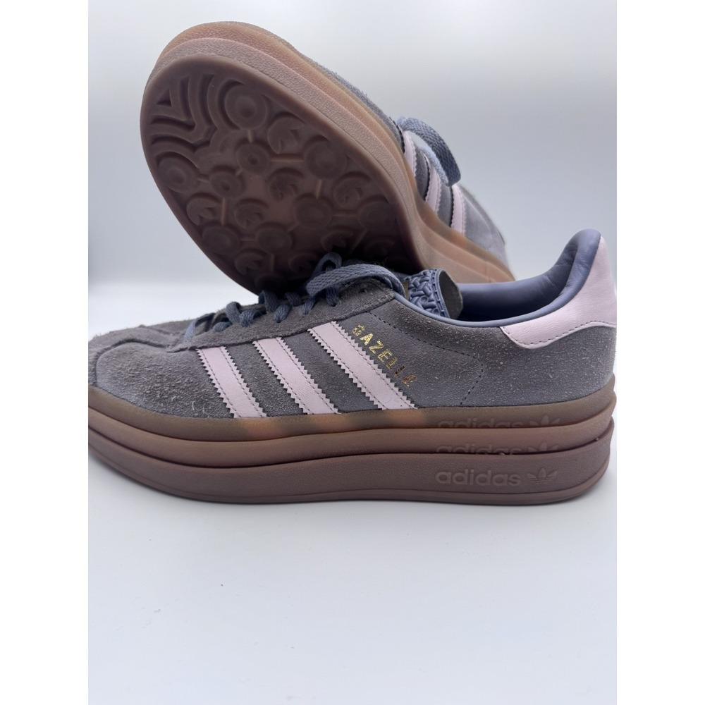 Adidas Gazelle Bold Original Shoes Womens Size 6.5 Wonder Taupe lavender JQ1297